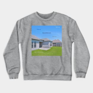 None of this is real Crewneck Sweatshirt